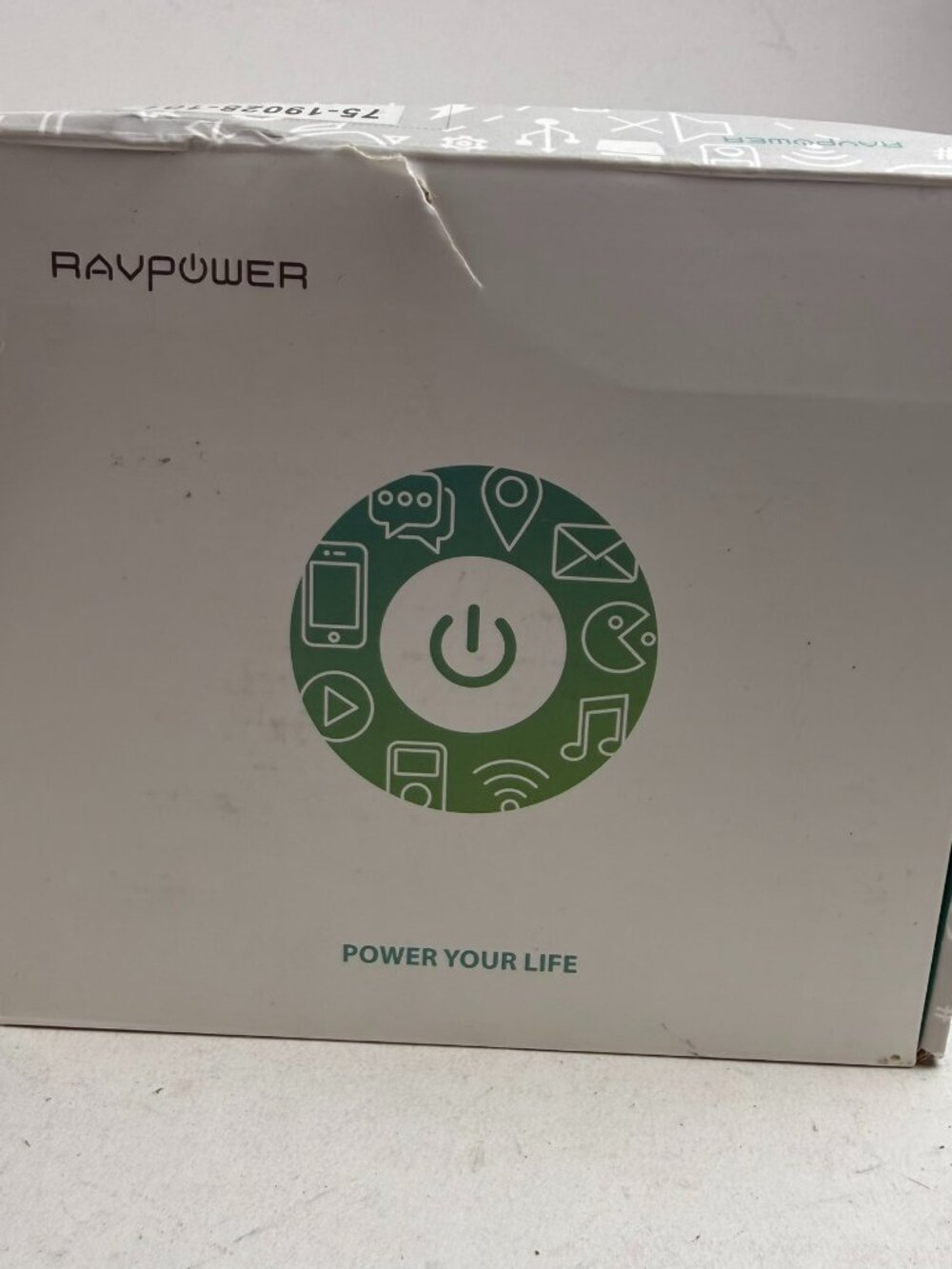 ravpower rp-pc028 60w 6-port usb desktop wall charger ismart charging hub black
